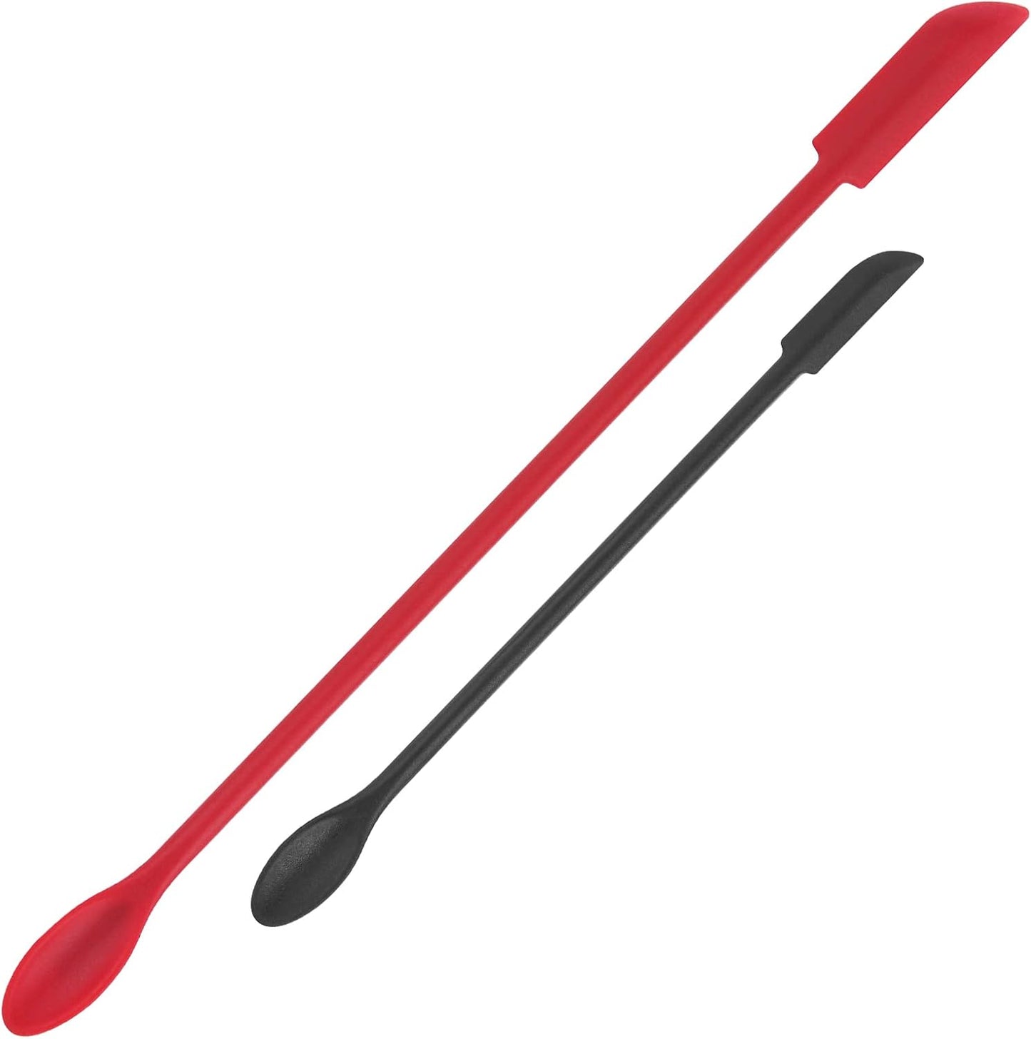 BeautyLane 2-Piece Mini Silicone Makeup Spatula Set – Reusable Cosmetic Jar Scrapers for Foundation, Creams & Skincare